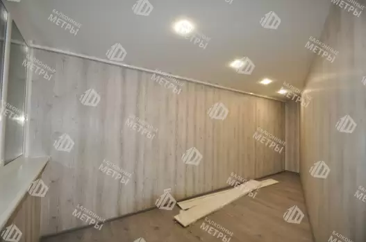 Отделка балкона под ключ с теплым остеклением ПВХ Brusbox